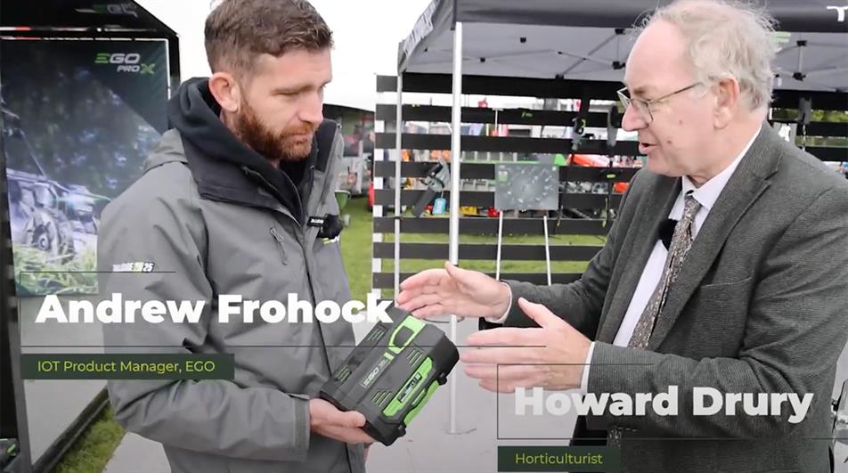 EGO's Andrew Frohock and horticulturist Howard Drury